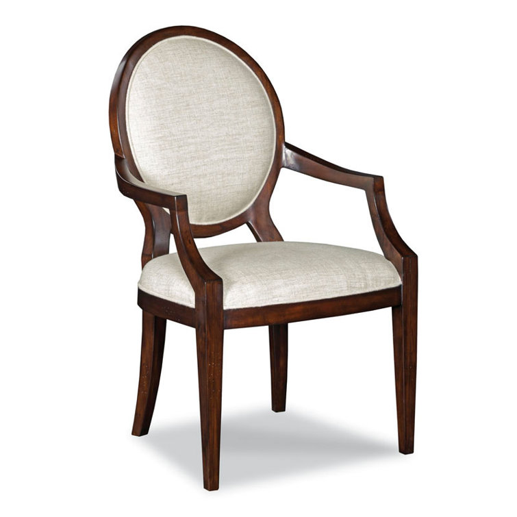 WoodbridgeFurniture Upholstered King Louis Back Arm Chair Perigold